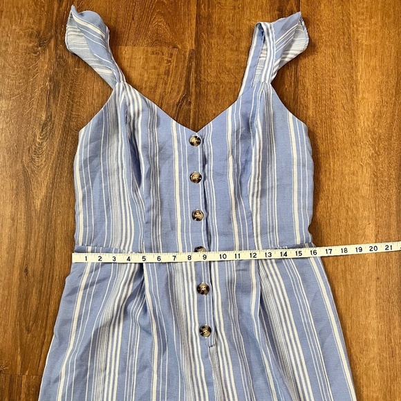 Candie’s Striped Button Front Jumpsuit - Picture 8 of 13